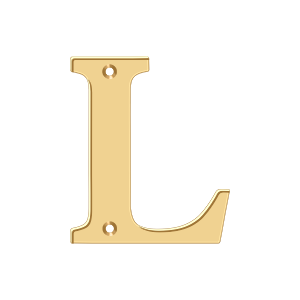 Deltana Architectural Hardware Home Accessories 4" Residential Letter L each - cabinetknobsonline