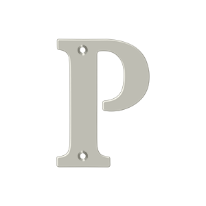 Deltana Architectural Hardware Home Accessories 4" Residential Letter P each - cabinetknobsonline