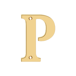 Deltana Architectural Hardware Home Accessories 4" Residential Letter P each - cabinetknobsonline