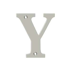 Deltana Architectural Hardware Home Accessories 4" Residential Letter Y each - cabinetknobsonline