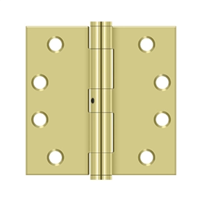 Deltana Architectural Hardware Steel & Stainless Steel Hinges 4"x 4" Square Hinge, HD pair - cabinetknobsonline