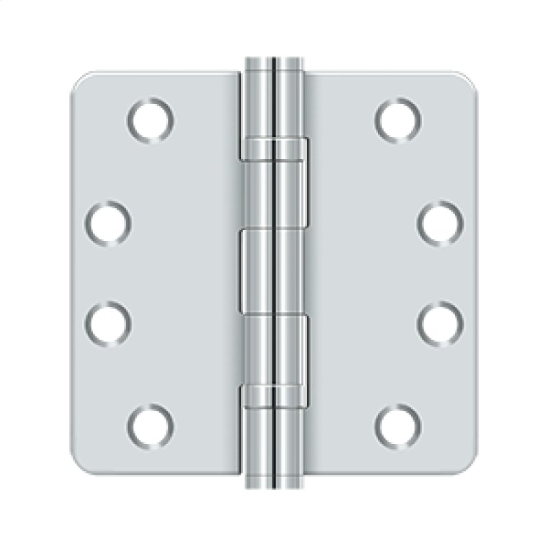 Deltana Architectural Hardware Steel & Stainless Steel Hinges 4" x 4" x 1-4" Radius Hinge, HD, Ball Bearings pair - cabinetknobsonline