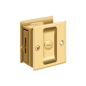 Deltana Architectural Hardware Door Accessories Pocket Locks, 2 1-2"x 2 3-4" Privacy each - cabinetknobsonline