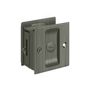 Deltana Architectural Hardware Door Accessories Pocket Locks, 2 1-2"x 2 3-4" Privacy each - cabinetknobsonline