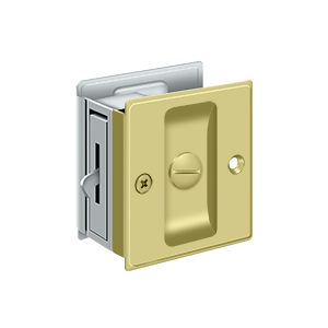 Deltana Architectural Hardware Door Accessories Pocket Locks, 2 1-2"x 2 3-4" Privacy each - cabinetknobsonline