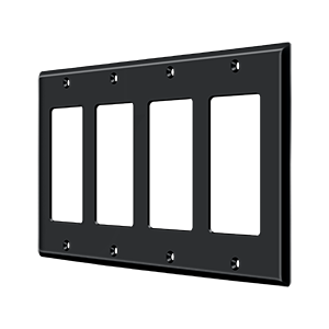 Deltana Architectural Hardware Home Accessories Switch Plate, Quadruple Rocker each - cabinetknobsonline