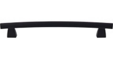 Top Knobs Cabinet Hardware Arched Appliance Pull 12" (c-c) - Flat Black - cabinetknobsonline