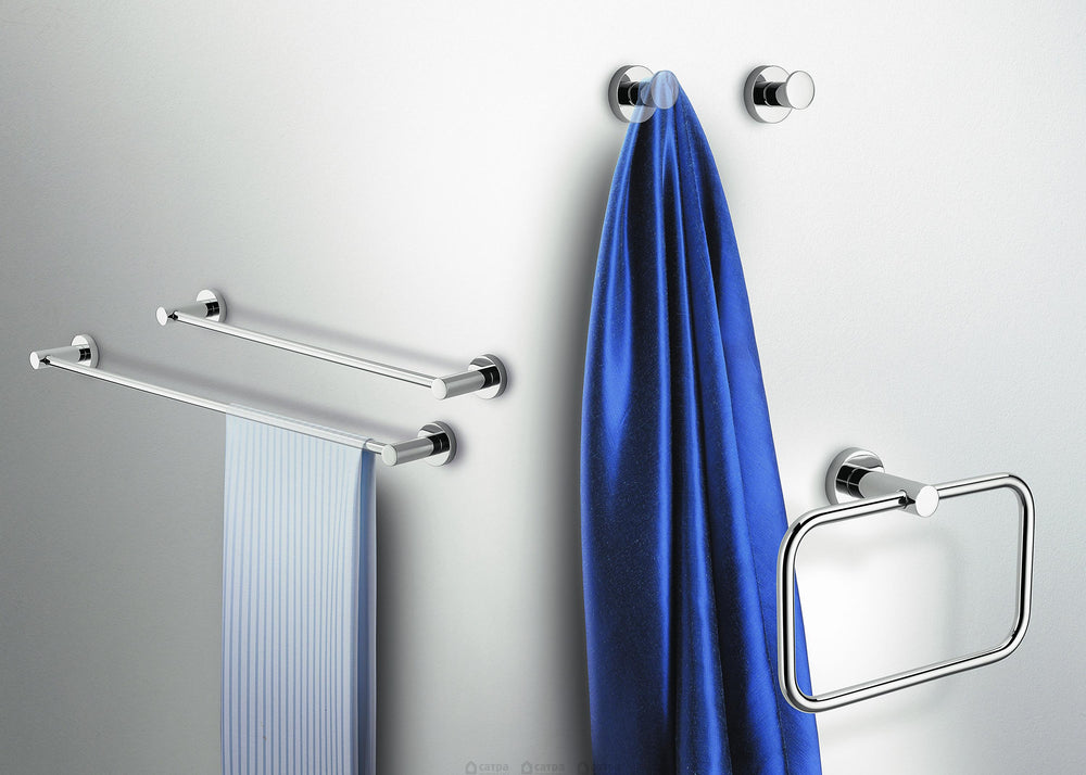 Colombo Design Plus Collection Towel-Robe Hook -Chrome  - cabinetknobsonline