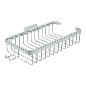 Deltana Architectural Hardware Bathroom Accessories Wire Basket, 10" Rect w-Hook each - cabinetknobsonline