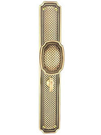 Von Morris Door Hardware Weave Escutcheon Knob-Lever-ENTRY MORTISE - cabinetknobsonline