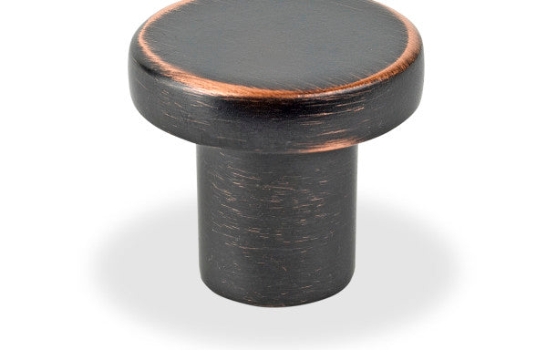 TOPEX DECORATIVE CABINET HARDWARE FLAT CIRCULAR KNOB - cabinetknobsonline