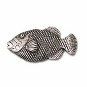 Big Sky Hardware-Animal Hook Fish Cabinet Knob Pewter - cabinetknobsonline