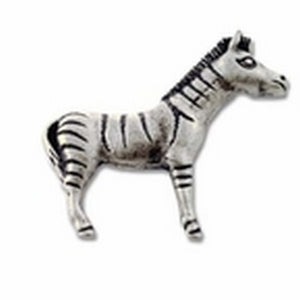 Big Sky Hardware-Animal Zebra Cabinet Knob Prewter - cabinetknobsonline