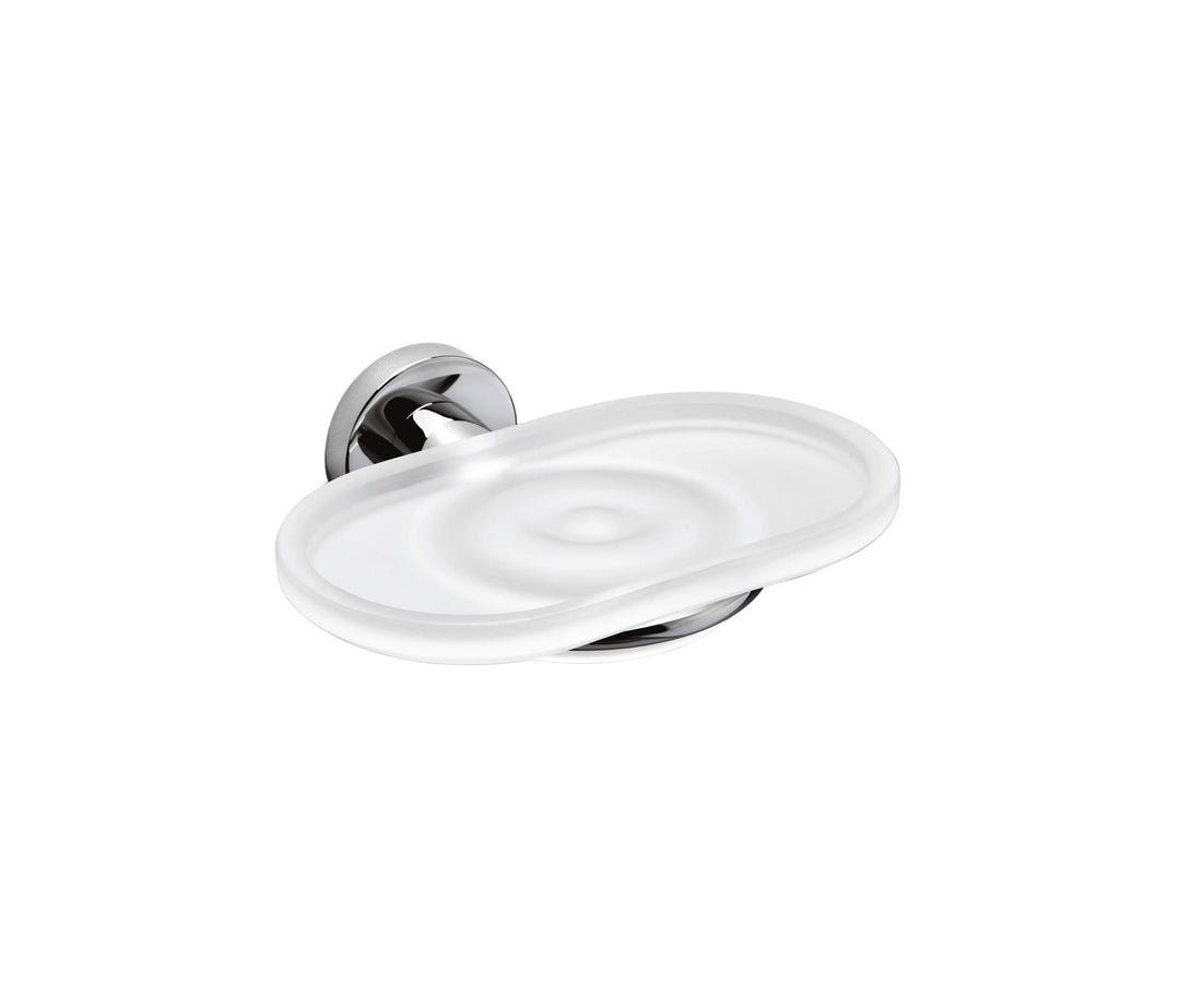 Colombo Design Basic Collection Soap Dish Holder Chrome - cabinetknobsonline