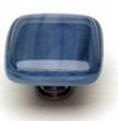 Sietto Glass Cabinet Knob Cirrus  Marine Blue - cabinetknobsonline