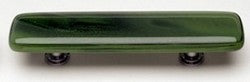 Sietto Glass Cabinet  Pull Cirrus  Green - cabinetknobsonline