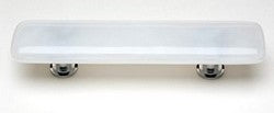 Sietto Glass Cabinet Pull Cirrus White - cabinetknobsonline