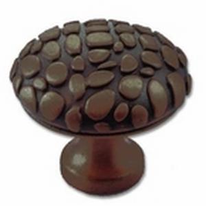 Big Sky Hardware-Crocodile Round Cabinet Knob Oil Rubbed Bronze - cabinetknobsonline