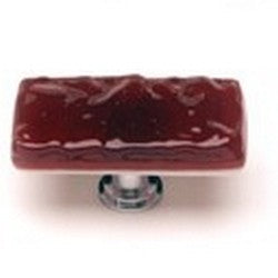 Sietto Glass Cabinet Knobs Glacier Garnet Red - cabinetknobsonline