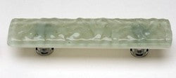 Sietto Glass Cabinet Pull Glacier Spruce Green - cabinetknobsonline