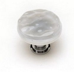 Sietto Decorative Glass Cabinet Knobs- Blue Grey - cabinetknobsonline