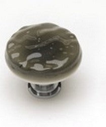 Sietto Decorative Glass Cabinet Knobs- Oregon Grey - cabinetknobsonline