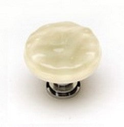 Sietto Decorative Glass Cabinet Knobs- Pale Yellow - cabinetknobsonline