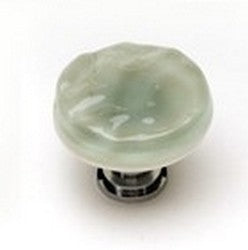 Sietto Decorative Glass Cabinet Knobs-Spruce Green - cabinetknobsonline