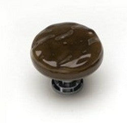 Sietto Glass Glass  Cabinet Knobs Glacier Woodland Brown - cabinetknobsonline