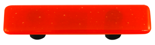Hot Knobs Glass Cabinet Pull Tomato Red Solid Collection - cabinetknobsonline