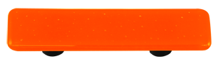 Hot Knobs Glass Cabinet Pull Opal Orange Solid Collection - cabinetknobsonline