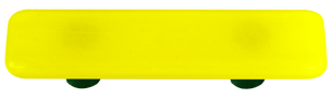 Hot Knobs Glass Cabinet Pull Canary Yellow Solid Collection - cabinetknobsonline