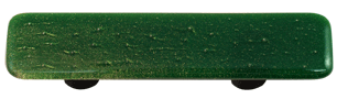 Hot Knobs Glass Cabinet Pull Metallic Green Solid Collection - cabinetknobsonline