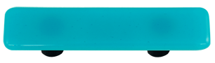 Hot Knobs Glass Cabinet Pull Turquoise Blue Solid Collection - cabinetknobsonline