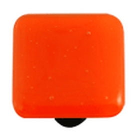 Hot Knobs Glass Cabinet Knob Opal Orange Solid Collection - cabinetknobsonline