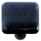 Hot Knobs Glass Cabinet Knob Dark Metallic Blue Solid Collection - cabinetknobsonline