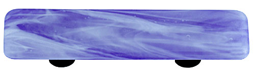 Hot Knobs Glass Cabinet Pull White Swirl Cobalt Blue - cabinetknobsonline