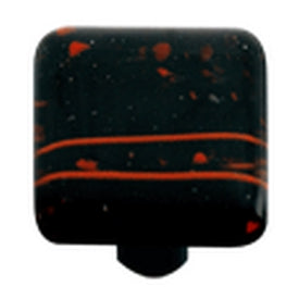 Hot Knobs Glass Cabinet Knob Mardi Gras Collection Red MG Black - cabinetknobsonline