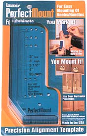 Laurey Perfect Mount Knob & Pull Template for Cabinet Doors - cabinetknobsonline