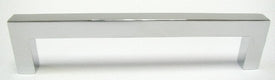 Top Knobs Cabinet Hardware Nouveau III Collection Square Bar Pull 5 1-16" (c-c) - Polished Chrome - cabinetknobsonline