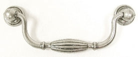 Top Knobs Cabinet Hardware Tuscany Small Drop Pull 5 1-16" (c-c) - Pewter Antique - cabinetknobsonline