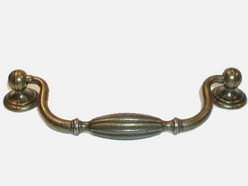 Top Knobs Cabinet Hardware Tuscany Small Drop Pull 5 1-16" (c-c) - German Bronze - cabinetknobsonline