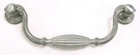 Top Knobs Cabinet Hardware Tuscany Small Drop Pull 5 1-16" (c-c) - Pewter Light - cabinetknobsonline