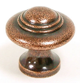 Top Knobs Cabinet Hardware Britannia Collection Ascot Knob 1 1-4" - Old English Copper - cabinetknobsonline
