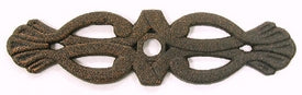Top Knobs Cabinet Hardware Tuscany Collection Newton Backplate 3 3-16" - Rust - cabinetknobsonline