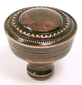 Top Knobs Cabinet Hardware Tuscany Collection Contessa Knob 1 1-4" - Old English Copper - cabinetknobsonline