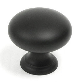 Top Knobs Cabinet Hardware Somerset II Collection Mushroom Knob 1 1-4" - Flat Black - cabinetknobsonline