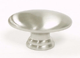 Top Knobs Cabinet Hardware Nouveau Collection Oval Knob 1 1-2" - Brushed Satin Nickel - cabinetknobsonline