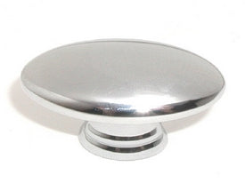 Top Knobs Cabinet Hardware Nouveau Collection Oval Knob 1 1-2" - Polished Chrome - cabinetknobsonline