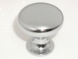 Top Knobs Cabinet Hardware Nouveau Collection Hollow Round Knob 1 1-4" - Polished Chrome - cabinetknobsonline